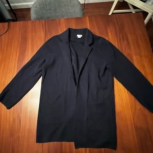 J. crew navy sweater blazer size medium